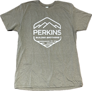 Camiseta para hombre - Alcachofa - Logotipo desgastado de Perkins Builder Brothers