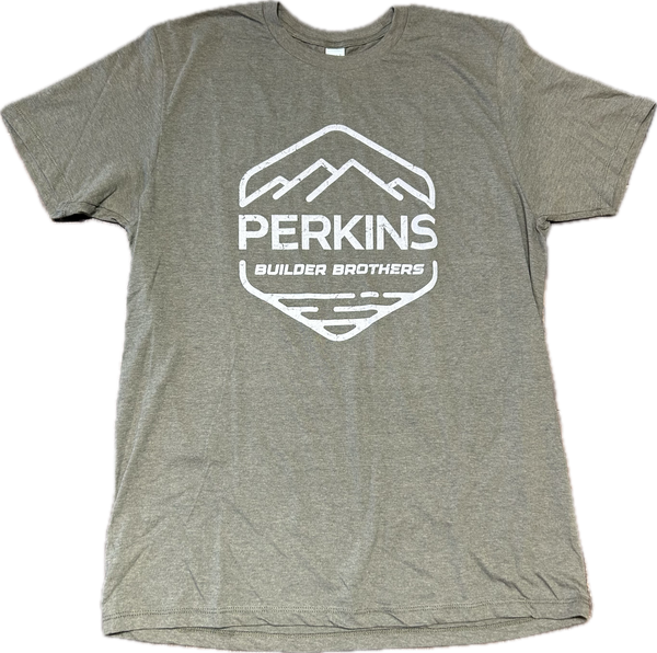 Camiseta para hombre - Alcachofa - Logotipo desgastado de Perkins Builder Brothers