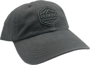 Black & Gray Rubber Patch Richardson R55 "Dad Hat...or Mom" - Solid Charcoal - Perkins Builder Brothers