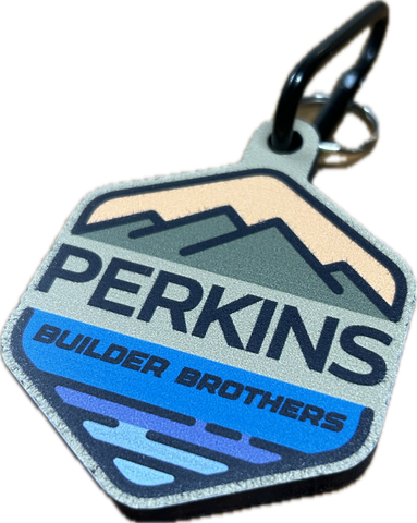 Full Color Logo Keychain - Perkins Builder Brothers