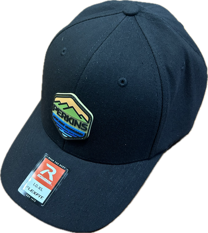 Full Color Rubber Patch - Richardson 185 R-Flex Hat - Black - Perkins Builder Brothers