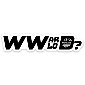 4"x1" WWArloD? Sticker - What Would Arlo Do? - Perkins Builder Brothers