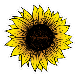 La vida fuera del girasol Pegatina