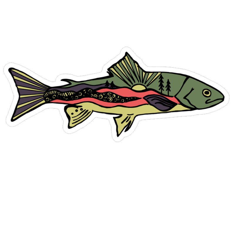 Mountain Trout Sticker