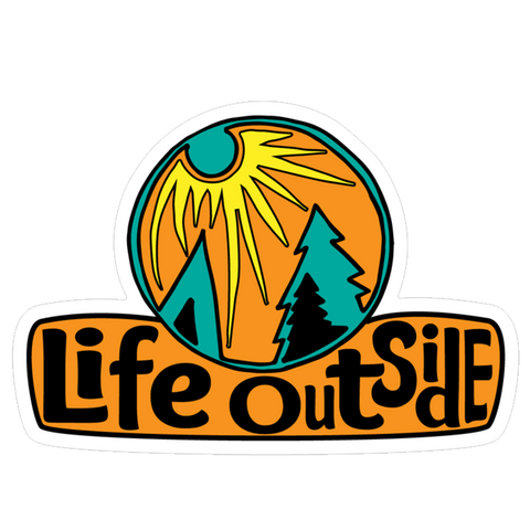 70s Life Outside Sticker