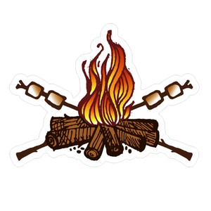 Marshmallow Campfire Sticker