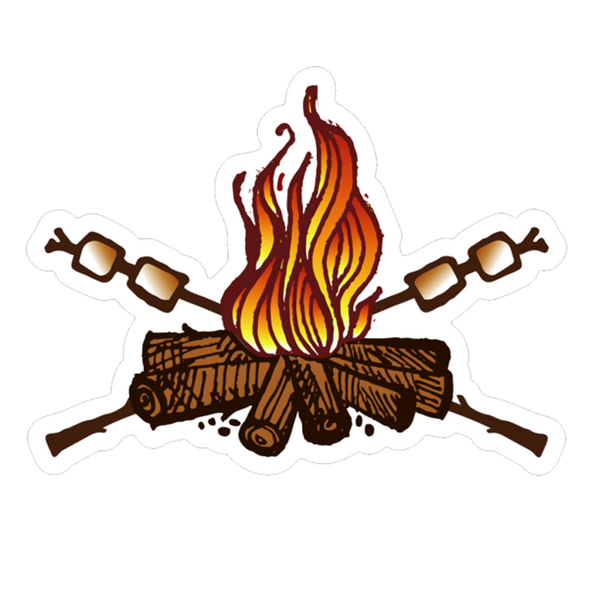 Marshmallow Campfire Sticker