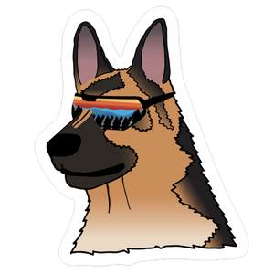 Hank the German Shepherd Sticker