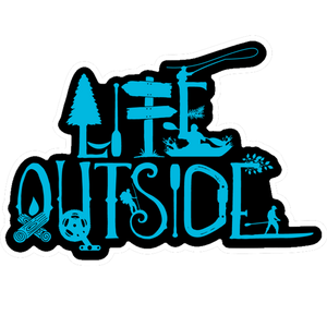 Life Outside Logo Blue Sticker