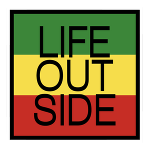 Rasta Life Outside Sticker