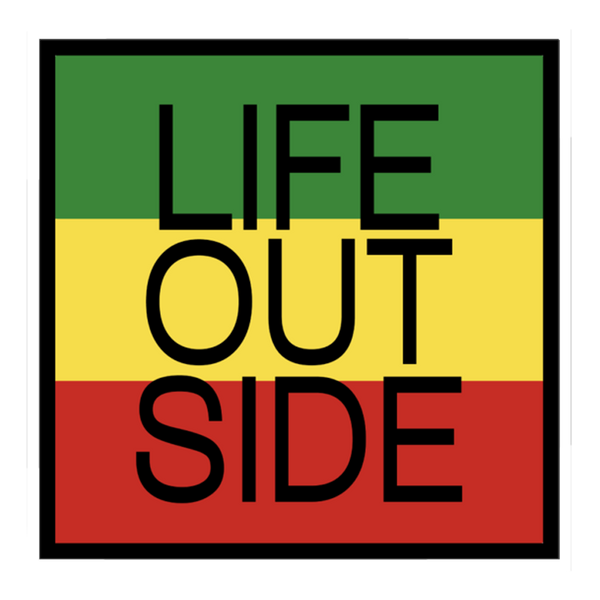 Rasta Life Outside Sticker