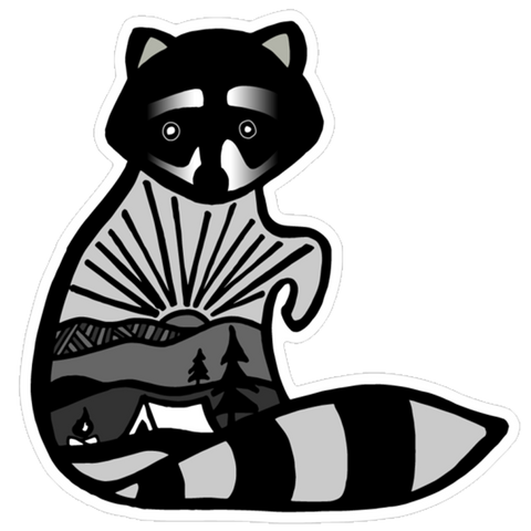 Rusty the Raccoon Sticker