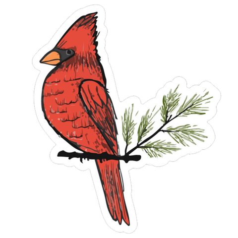 Charlie the Cardinal Sticker