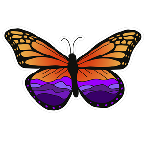 Mountain Monarch Butterfly Sticker