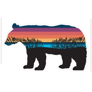 Beach Bear Sticker