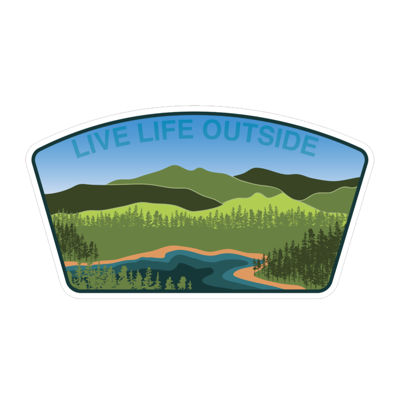 Mountain Lake Sticker