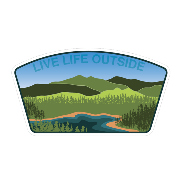 Mountain Lake Sticker