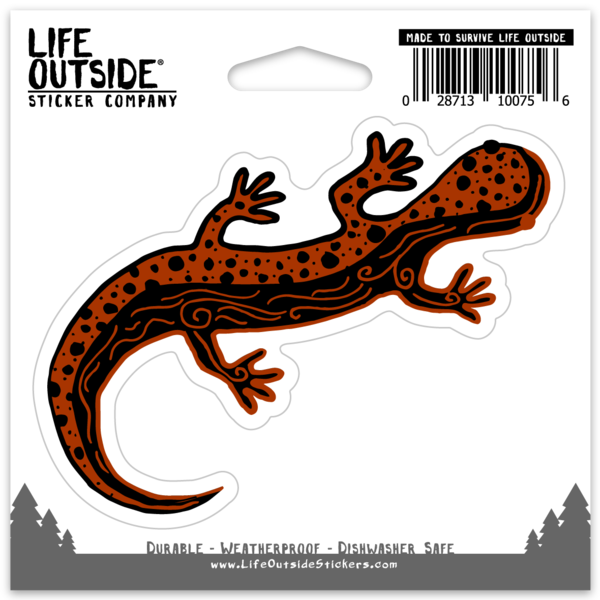 Sidewinder the Salamander Sticker